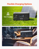 VEVOR papildu akumulators portatīvajai elektrostacijai, 2160 Wh LiFePO4 paplašināšanas akumulators ar 3 izejas pieslēgvietām lietošanai mājās, kempingā, ceļojumos un ārkārtas situācijās