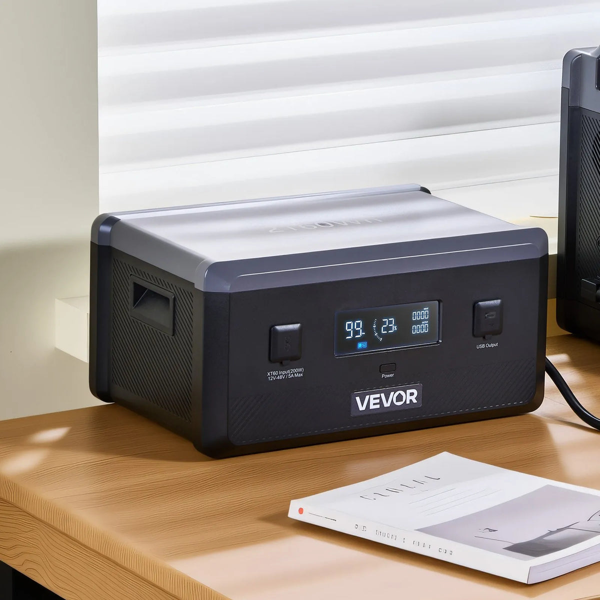 VEVOR papildu akumulators portatīvajai elektrostacijai, 2160 Wh LiFePO4 paplašināšanas akumulators ar 3 izejas pieslēgvietām lietošanai mājās, kempingā, ceļojumos un ārkārtas situācijās