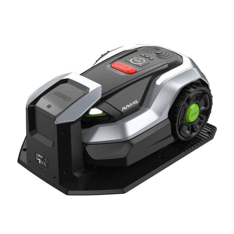 +trimmeris 359eur vērtībā dāvanā_1500 m²_Bezvadu zāliena robots EGO Power+ AURA-R2 RMR1500 + dāvanā Akumulatora trimmeris EGO Power+ Split-Shaft ST1301E-S 33cm 359.00 EUR