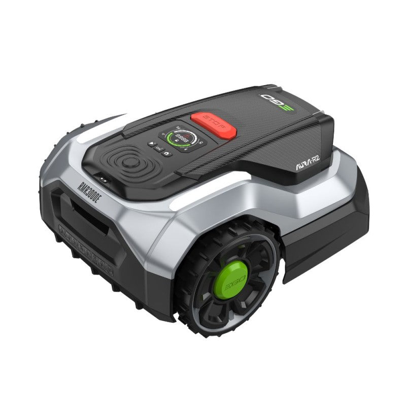 Dāvanā trimmeris 359eur vērtībā_3000m²_Bezvadu zāliena robots EGO Power+ AURA-R2 RMR3000 + dāvanā Akumulatora trimmeris EGO Power+ Split-Shaft ST1301E-S 33cm 359.00 EUR