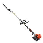 VEVOR 400 mm 26 cm³ divtaktu benzīna dzīvžogu griezējs ar divpusēju pretējas kustības asmeni, 270° regulējamu griešanas galvu, piemērots krūmu un dzīvžogu apgriešanai