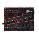 KAMAR RT0100 kombinēto atslēgu komplekts, 25 gab., 6–32mm, CrV tērauds, hromētas, uzglabāšanas somā, 2 gadu garantija