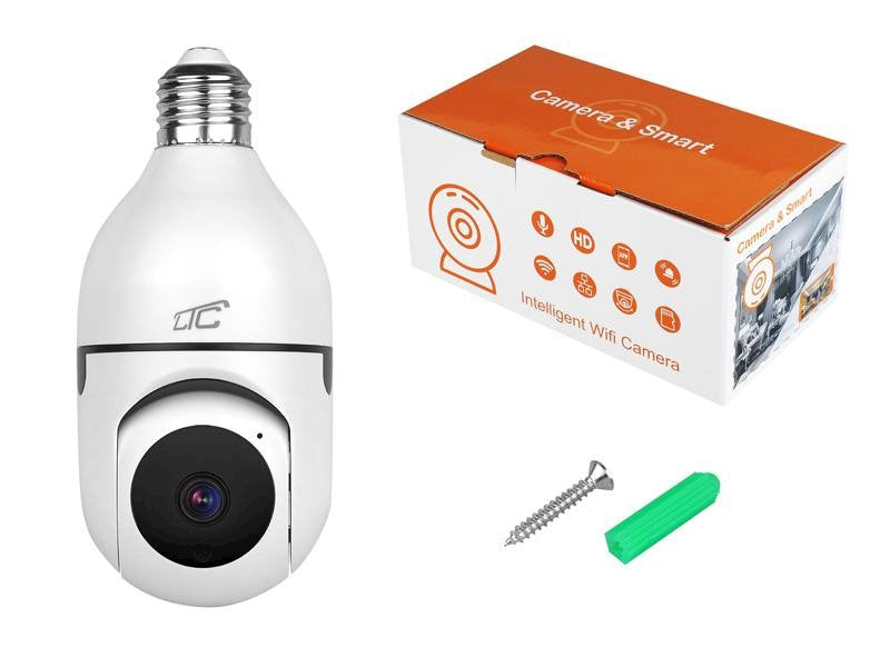 IP rotating smart camera with E27 socket, 3 Mpix, 230 V, SMART LTC VISION