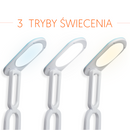 Saliekama LED galda lampa 10W, 3000k/4500k/6000K, 1200mAh, zila, LTC