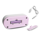 Foldable LED table lamp 10W, 3000k/4500k/6000K, 1200mAh, pink, LTC