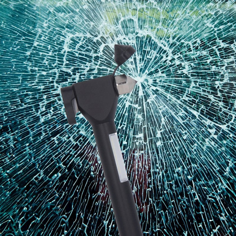 Forever Light LED flashlight EMERGENCY with hammer and magnet 2xAAA COB FLF-03 