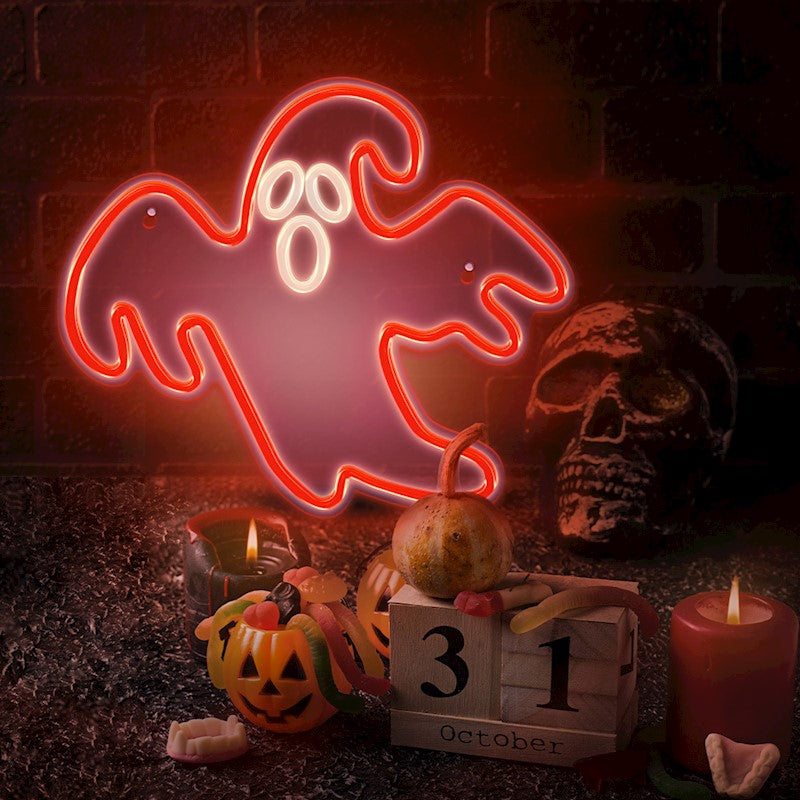 Neoon PLEXI LED SCAARY GHOST punane NNE15 Neolia