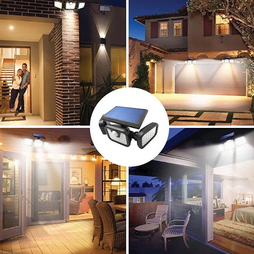 SUNARI saules gaismeklis LED FLS-03 74*SMD PIR 8W 600lm 6000K 2400mAh Li-Ion Forever Light