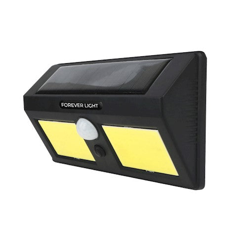 SUNARI Solar LED FLS-18 COB PIR 3W 200lm 800mAh Li-Ion för evigt ljus