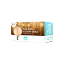 E12 LED-lampaG40 0,5W 3V 24lm guld Forever Light 6st.
