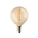 E12 LED-lampaG40 0,5W 3V 24lm guld Forever Light 6st.