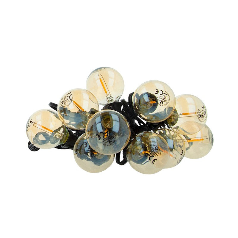 E12 LED-lampaG40 0,5W 3V 24lm guld Forever Light 6st.