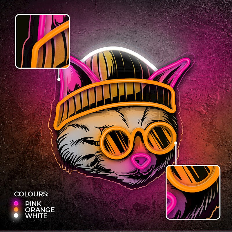 Светодиодная неоновая вывеска Forever Light CAT DREAMER FLA04, разноцветный