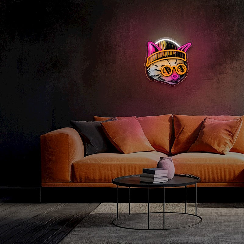 Светодиодная неоновая вывеска Forever Light CAT DREAMER FLA04, разноцветный