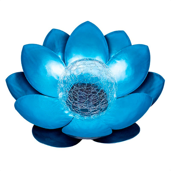 SUNARI solārais gaismeklis LED FLS-70 Lotus Flower Blue 3000K 600mAh Ni-MH Forever Light