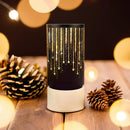 Ziemassvētku stikla laterna FCL-20, melni zelta krāsā, L, Forever Light