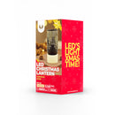 Ziemassvētku stikla laterna FCL-20, melni zelta krāsā, L, Forever Light