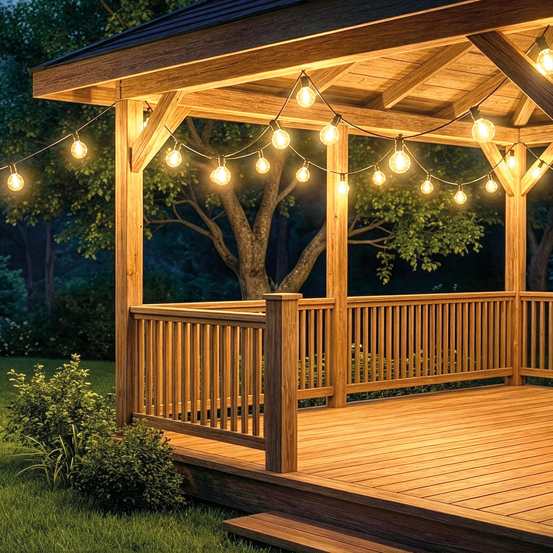 Forever Light SUNARI FLS-180 saules LED virtene, 8,5 m, 10 + 1 caurspīdīgas spuldzes, 1800 mAh, pults
