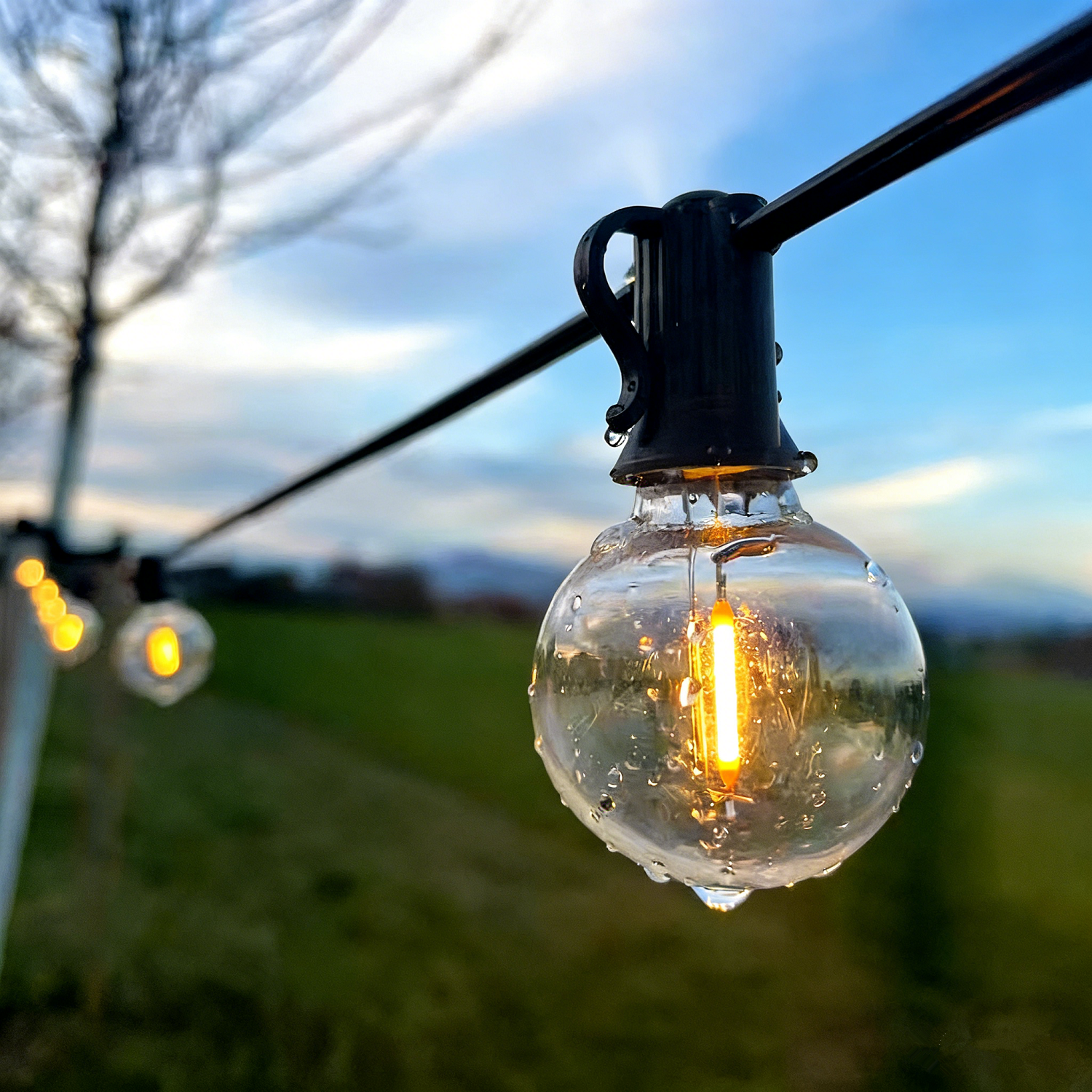 Светодиодная гирлянда Forever Light SUNARI FLS-180, 8,5 м, 10 + 1 прозрачных лампочек, 1800 мА·ч, пульт дистанционного управления