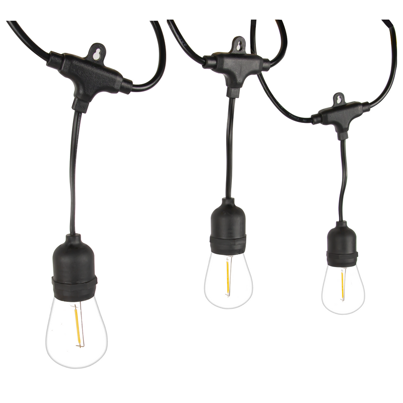 Forever Light LED āra gaismas virtene, 7,2 m, 10 S14 kvēldiega spuldzes ar E27 ligzdu, 230 V, FLM-200
