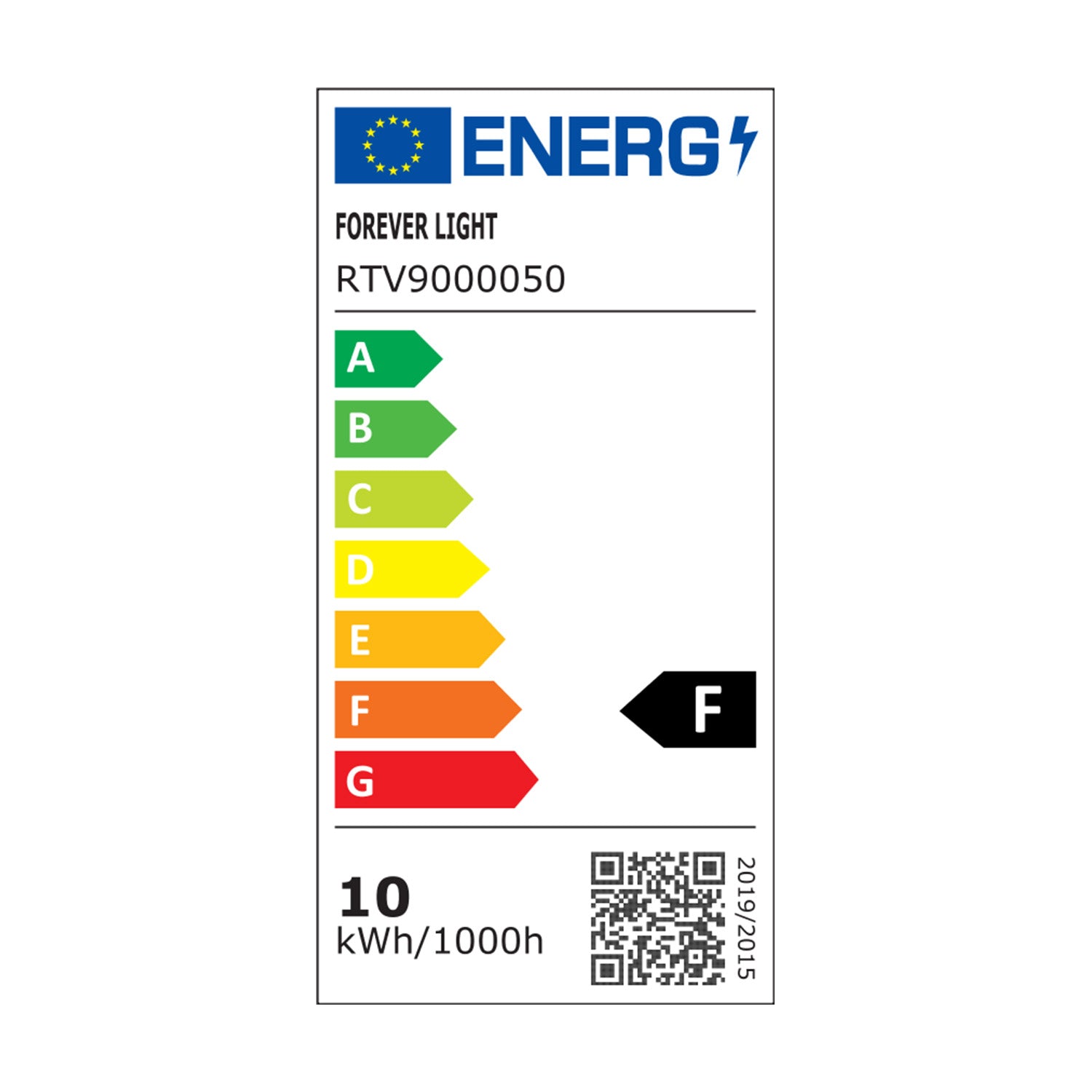 GU10 9.5W(920Lm) LED spuldze, IP20, F, neitrāli balta gaisma 4000K