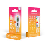 G9 2.2W (200 lm) LED Bulb, IP20, F, Warm White Light 3000K