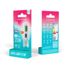 G9 2.2W(200Lm) LED spuldze, IP20, F, neitrālibalta gaisma 4000K