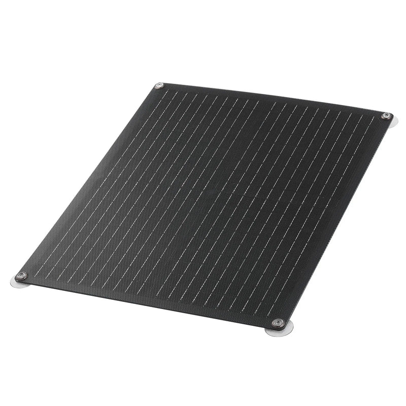 VEVOR 30 W 12 V saules paneļa akumulatora lādētājs, uzturošās uzlādes saules lādētājs ar iebūvētu viedo kontrolieri un 3 pieslēguma kabeļiem, IP67 ūdensizturīgs, pārnēsājams kemperiem, automašīnām, motocikliem, laivām un furgoniem