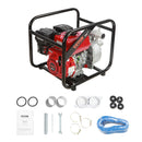 VEVOR 4-taktu benzīna ūdens sūknis, 51 mm ieplūde/izplūde, 5 kW (7 ZS), 537 l/min plūsma, 45 m pacēlums, 6,7 m sūkšana, pārnēsājams augstspiediena sūknis ar 7,6 m šļūteni apūdeņošanai un baseiniem, EPA sertificēts