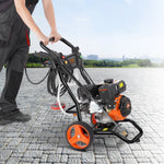 VEVOR benzīna augstspiediena mazgātājs, 3400 PSI, 9,8 l/min, ar 5 sprauslu komplektu automašīnām, vertikāls