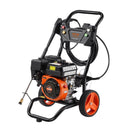 VEVOR benzīna augstspiediena mazgātājs, 3400 PSI, 9,8 l/min, ar 5 sprauslu komplektu automašīnām, vertikāls
