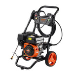 VEVOR benzīna augstspiediena mazgātājs, 3400 PSI, 9,8 l/min, ar 5 sprauslu komplektu automašīnām, vertikāls