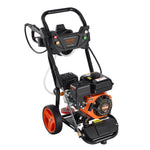 VEVOR Benzīna augstspiediena mazgātājs 3950 PSI, 10 l/min, 2,6 GPM ar 5 sprauslu komplektu automašīnām