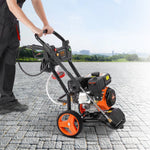 VEVOR Benzīna augstspiediena mazgātājs 3950 PSI, 10 l/min, 2,6 GPM ar 5 sprauslu komplektu automašīnām