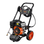 VEVOR Benzīna augstspiediena mazgātājs 3950 PSI, 10 l/min, 2,6 GPM ar 5 sprauslu komplektu automašīnām