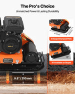 VEVOR vibroplate ar 2 ZS 79 cm³ benzīna dzinēju, 5250 vibrācijas/min, 8 kN blietēšanas spēks, 41 × 31,5 cm plāksne, augsnes blietētājs bruģim, asfaltam, pamatiem un gruntij