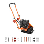 VEVOR vibroplate ar 2 ZS 79 cm³ benzīna dzinēju, 5250 vibrācijas/min, 8 kN blietēšanas spēks, 41 × 31,5 cm plāksne, augsnes blietētājs bruģim, asfaltam, pamatiem un gruntij