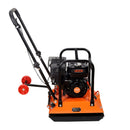 VEVOR vibroplate ar 6,5 ZS 212 cm³ benzīna dzinēju, 6400 vibrācijas/min, 15 kN blietēšanas spēks, 53 × 40 cm plāksne, pašgājēja augsnes blietētājs bruģim, asfaltam, pamatiem un gruntij