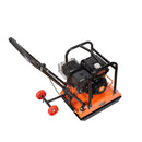 VEVOR vibroplate ar 6,5 ZS 212 cm³ benzīna dzinēju, 6400 vibrācijas/min, 15 kN blietēšanas spēks, 53 × 40 cm plāksne, pašgājēja augsnes blietētājs bruģim, asfaltam, pamatiem un gruntij