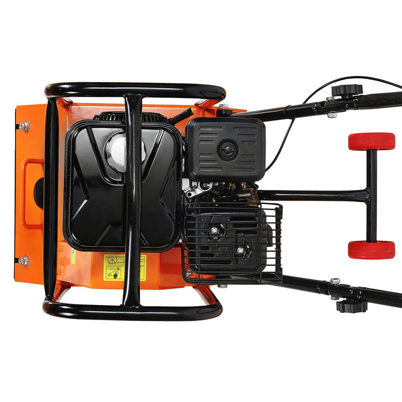 VEVOR vibroplate ar 6,5 ZS 212 cm³ benzīna dzinēju, 6400 vibrācijas/min, 15 kN blietēšanas spēks, 53 × 40 cm plāksne, pašgājēja augsnes blietētājs bruģim, asfaltam, pamatiem un gruntij