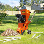 VEVOR smagās klases benzīna šķeldotājs ar 420 cm³ dzinēju, jauda 8,6 kW, maksimālais zaru diametrs 17 cm