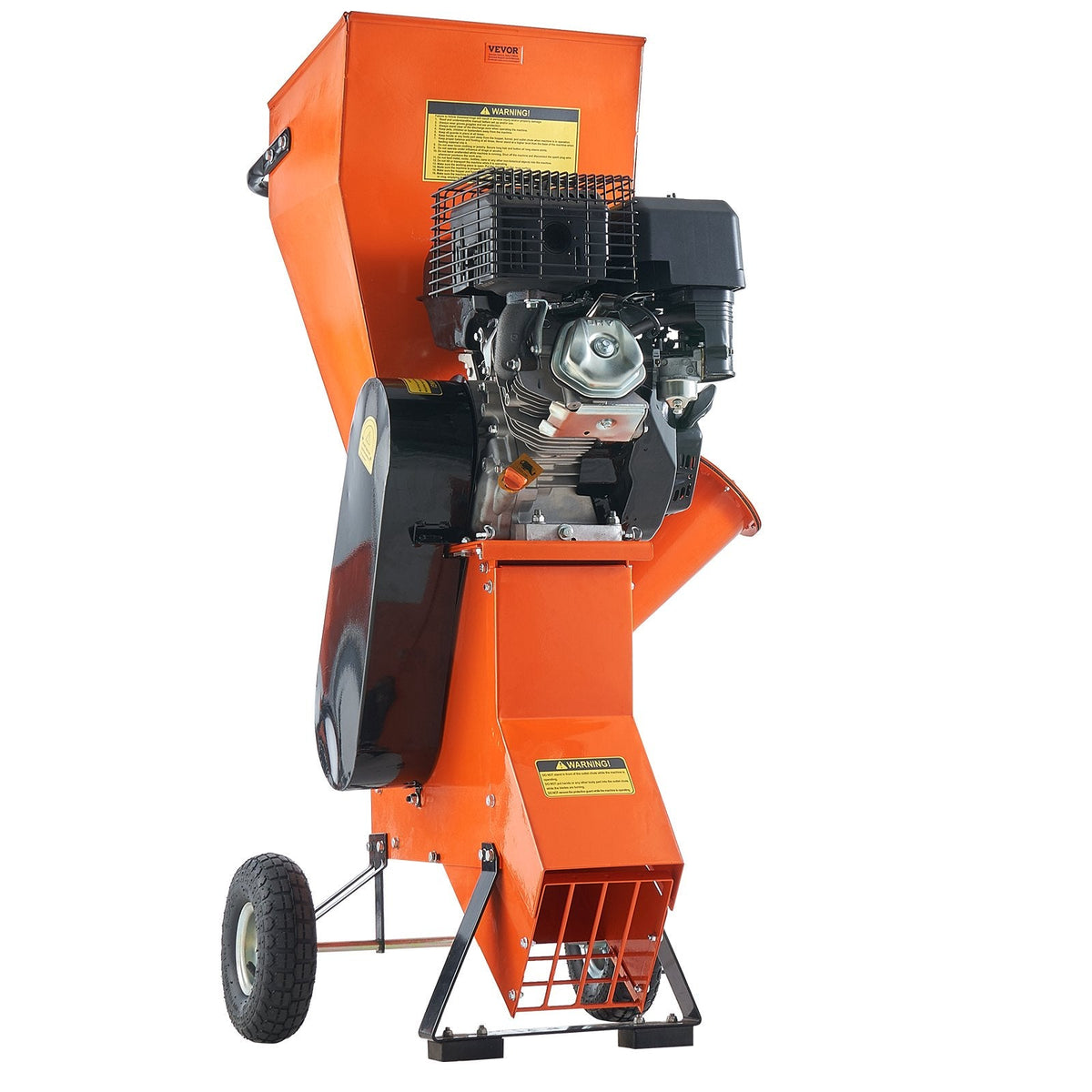 VEVOR smagās klases benzīna šķeldotājs ar 420 cm³ dzinēju, jauda 8,6 kW, maksimālais zaru diametrs 17 cm