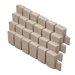VEVOR dekoratīvā dārza apmale akmens imitācija 119,9 × 22,9 cm, elastīga ķieģeļa izmēra dārza apmale ar stiprinājuma tapām, izbalēšanai izturīga zāliena un dārza apmale piebraucamajiem ceļiem un celiņiem, bēša