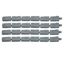 VEVOR dekoratīvā dārza apmale akmens imitācija 117,9 × 5,6 cm, elastīga ķieģeļa izmēra dārza apmale ar stiprinājuma tapām, izbalēšanai izturīga zāliena un dārza apmale piebraucamajiem ceļiem un celiņiem, pelēka