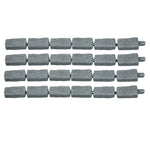 VEVOR dekoratīvā dārza apmale akmens imitācija 117,9 × 5,6 cm, elastīga ķieģeļa izmēra dārza apmale ar stiprinājuma tapām, izbalēšanai izturīga zāliena un dārza apmale piebraucamajiem ceļiem un celiņiem, pelēka
