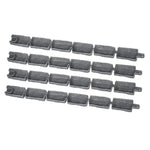 VEVOR dekoratīvā dārza apmale akmens imitācija 117,9 × 5,6 cm, elastīga ķieģeļa izmēra dārza apmale ar stiprinājuma tapām, izbalēšanai izturīga zāliena un dārza apmale piebraucamajiem ceļiem un celiņiem, pelēka