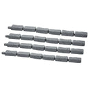VEVOR dekoratīvā dārza apmale akmens imitācija 117,9 × 5,6 cm, elastīga ķieģeļa izmēra dārza apmale ar stiprinājuma tapām, izbalēšanai izturīga zāliena un dārza apmale piebraucamajiem ceļiem un celiņiem, pelēka
