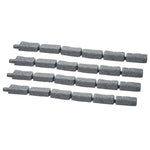 VEVOR dekoratīvā dārza apmale akmens imitācija 117,9 × 5,6 cm, elastīga ķieģeļa izmēra dārza apmale ar stiprinājuma tapām, izbalēšanai izturīga zāliena un dārza apmale piebraucamajiem ceļiem un celiņiem, pelēka
