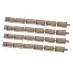 VEVOR dekoratīvā dārza apmale akmens imitācija 117,9 × 5,6 cm, elastīga ķieģeļa izmēra dārza apmale ar stiprinājuma tapām, izbalēšanai izturīga zāliena un dārza apmale piebraucamajiem ceļiem un celiņiem, brūna
