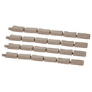 VEVOR dekoratīvā dārza apmale akmens imitācija 117,9 × 5,6 cm, elastīga ķieģeļa izmēra dārza apmale ar stiprinājuma tapām, izbalēšanai izturīga zāliena un dārza apmale piebraucamajiem ceļiem un celiņiem, brūna